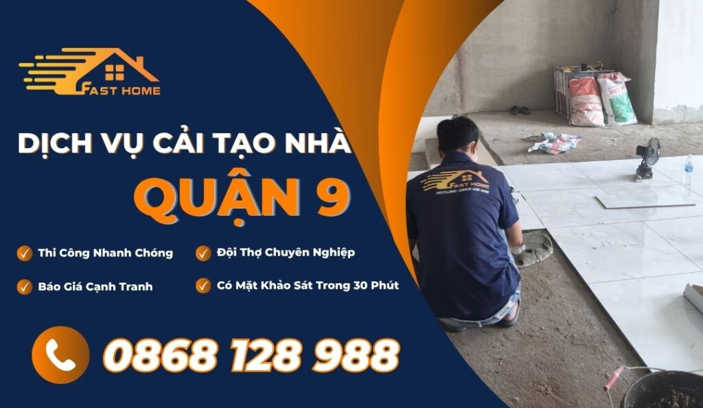dịch vụ sửa nhà quận 9 trọn gói